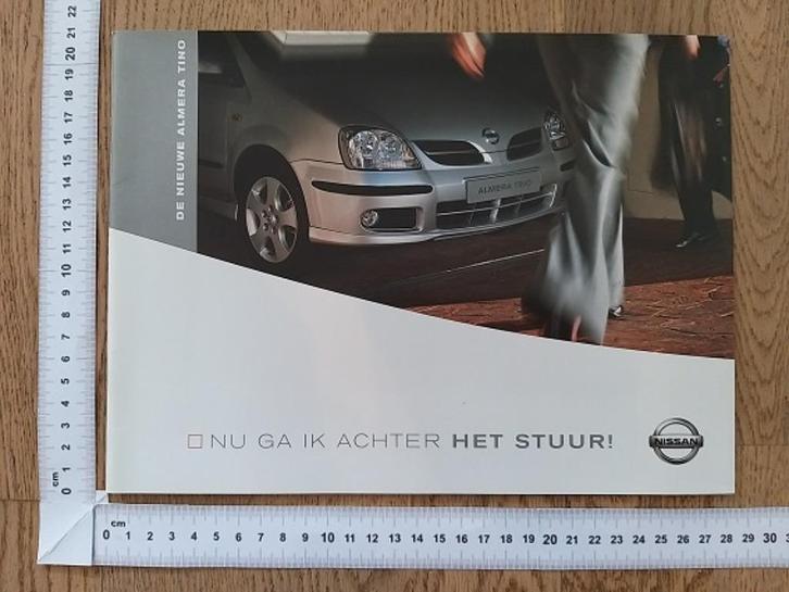 Nissan Almera Tino, brochure 2003, Boeken, Auto's | Folders en Tijdschriften, Gelezen, Nissan, Ophalen of Verzenden