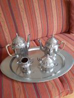Tinnen thee en koffieservies, Antiek en Kunst, Antiek | Servies compleet, Ophalen