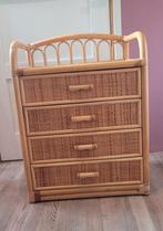 Bamboe vintage kastje met lades, Huis en Inrichting, Kasten | Ladekasten, Ophalen, Overige materialen, Gebruikt, Vintage