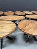 Leuke Eettafel Showmodellen Sale!, Bruin, Mangohout, Ophalen of Verzenden, Zo goed als nieuw