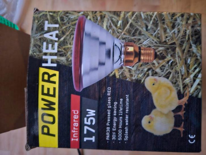 3 warmtelampen, Dieren en Toebehoren, Pluimvee | Toebehoren, Zo goed als nieuw, Overige typen, Ophalen of Verzenden