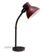 Old look tafellamp metaal Antic Red, Verzenden, Nieuw, Metaal, Minder dan 50 cm