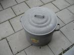 Zinken retro wasketel Beccon 38 met deksel, Ophalen, Huis en Inrichting