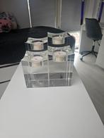 Waxinelichthouder Giancarlo Eichholtz Set van 4, Huis en Inrichting, Ophalen, Overige materialen, Zo goed als nieuw, Wit