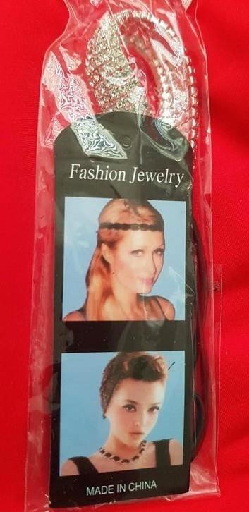 Elastisch haarband met strass diadeem kroon tiara feest gala beschikbaar voor biedingen