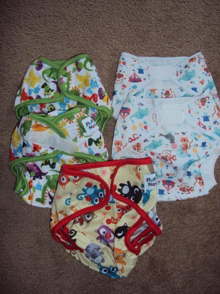 Overbroekjes wasbare luiers 5 stuks Fluffy Nature ImseVimse, Kinderen en Baby's, Badjes en Verzorging, Gebruikt, Overige typen