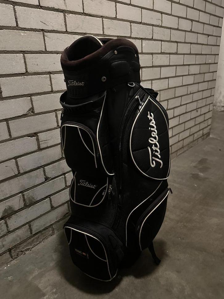 Titleist trolley golftas (cart bag) – met raincover, Sport en Fitness, Golf, Gebruikt, Tas, Overige merken, Ophalen
