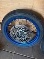 Derbi drd racing blauwe wielen achtervelg zit een deukje in, Gebruikt, Derbi, DERBI, Overige typen