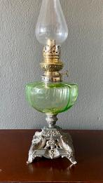 Art Nouveau olielamp van uranium, Antiek en Kunst, Antiek | Lampen, Ophalen of Verzenden