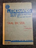 Taal en Stijl - J. Walda, Gelezen, VWO, Ophalen of Verzenden, J. Walda