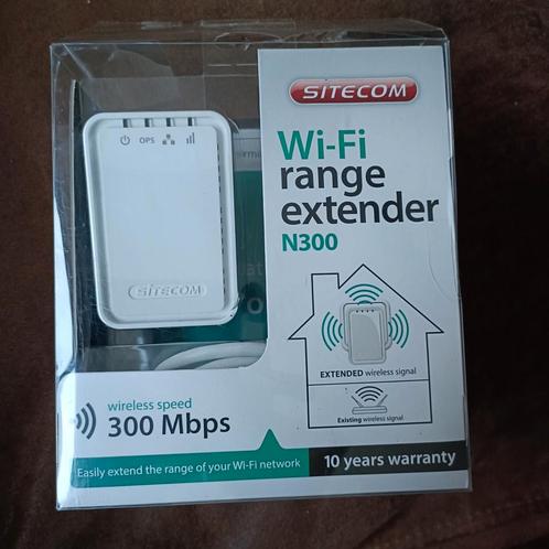 Sitecom WLX-2006 N300 Wi-Fi Range Extender, Computers en Software, Netwerk switches, Nieuw, Ophalen of Verzenden