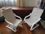 Ikea Poang lounge kinder stoeltjes, Huis en Inrichting, Ophalen, Gebruikt, Wit, Twee