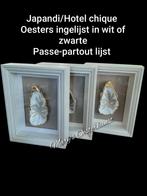Oesters bewerkt met bladgoud Japandi/Hotel Chique stijl, Ophalen, Minder dan 50 cm, Zo goed als nieuw, Schilderij