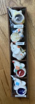 Geschenkset olifant mini geurkaarsen 5 stuks, Ophalen of Verzenden, Nieuw, Wild dier