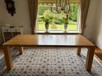 Massief eiken eettafel, Ophalen, Gebruikt, Eikenhout, 200 cm of meer