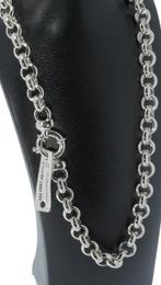 Jasseron zilveren schakel ketting 10mm robuust dames nieuw, Sieraden, Tassen en Uiterlijk, Kettingen, Voordeelsieraden, Nieuw