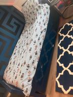 Bopita bed donkerblauw met logeerbed + 1 matras, Ophalen, Gebruikt, 90 cm, Eenpersoons