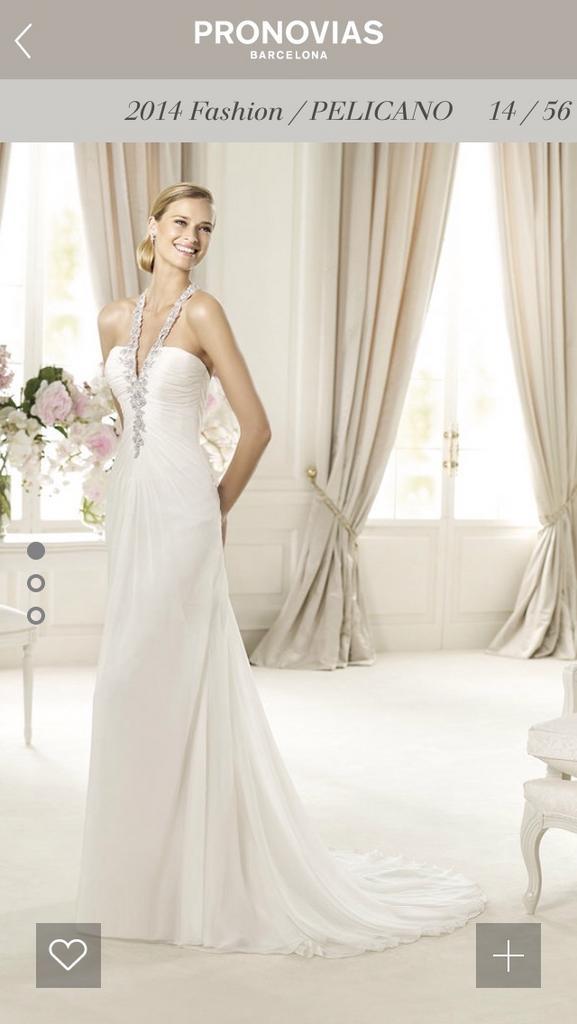 Pronovias Bruidsjurk sluier, Kleding | Dames, Trouwkleding en Trouwaccessoires, Zo goed als nieuw, Trouwjurk, Wit, Ophalen of Verzenden