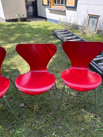 Vintage deense fritz hanssen stoelen! beschikbaar voor biedingen