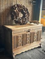 *Dressoir antiek houtsnijwerk hoffz aura peepercorn*, Ophalen, 25 tot 50 cm