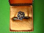 Mooie Fijne Zilveren Ring met Geluks Klavertje Vier, Verzenden, Zilver, Ring