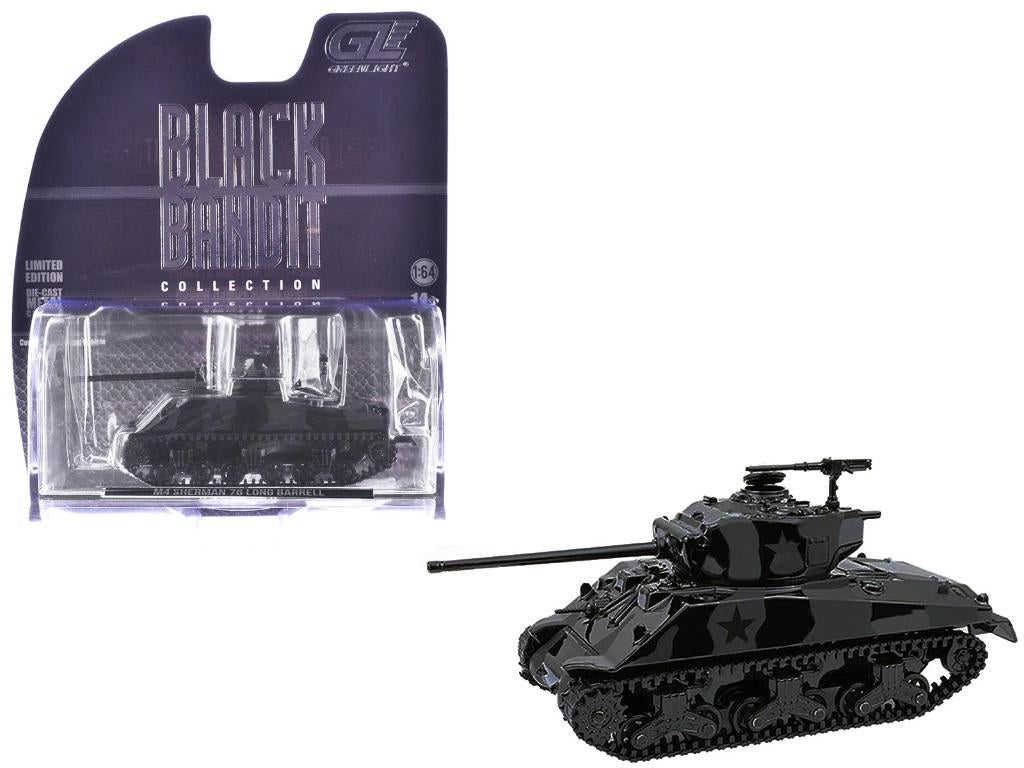 M4 Sherman 76 Long Barrell Greenlight 1/64 tank Black Bandit, Ophalen of Verzenden, Nieuw, Overige typen