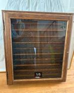 Verzamelkast Vingerhoeden Eikenhout Glas, Huis en Inrichting, Kasten | Vitrinekasten, Ophalen, Eikenhout, 50 tot 100 cm, Minder dan 100 cm
