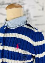 Ralph Lauren blauw wit mini kabelvestje maat 3 NIEUW, Trui of Vest, Nieuw, Ralph Lauren, Ralph Lauren