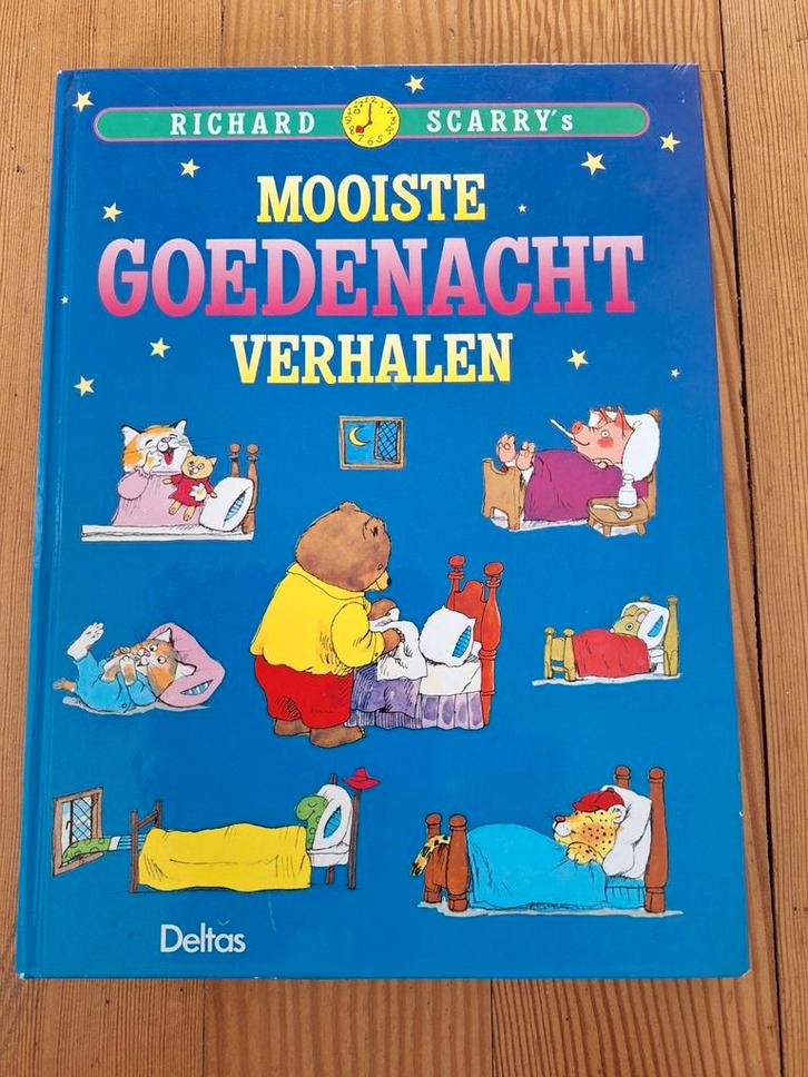 Richard Scarry's mooiste goedenacht verhalen, Boeken, Kinderboeken | Jeugd | onder 10 jaar, Gelezen, Ophalen of Verzenden
