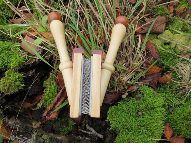 wol kaardborstels, Hobby en Vrije tijd, Spinnewielen en Spinnen, Nieuw, Onderdelen en Toebehoren, Ophalen of Verzenden