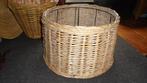 grote rieten lampenkap, doorsnee 47H28cm, Gebruikt, Bruin, Rond, Ophalen of Verzenden