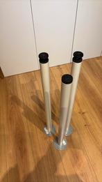 3 stalen witte Ikea tafelpoten 70cm en 3/4 cm instelbaar, Ophalen of Verzenden, Rond, 50 tot 100 cm, Minder dan 50 cm