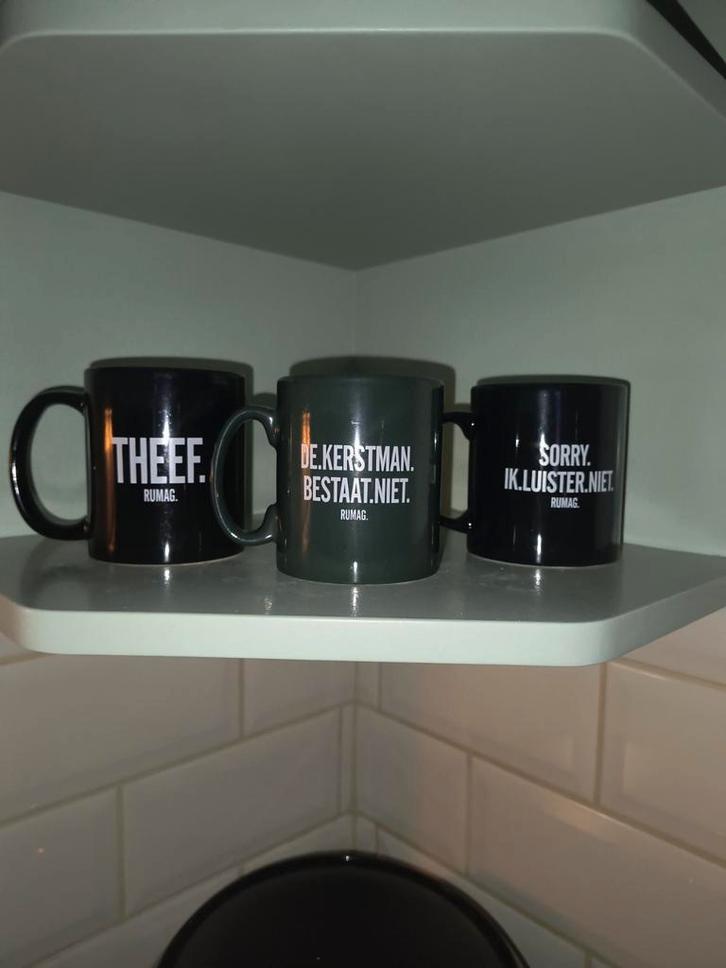 Rumag mokken, Huis en Inrichting, Keuken | Servies, Zo goed als nieuw, Kop(pen) en/of Schotel(s), Overige stijlen, Keramiek, Ophalen of Verzenden