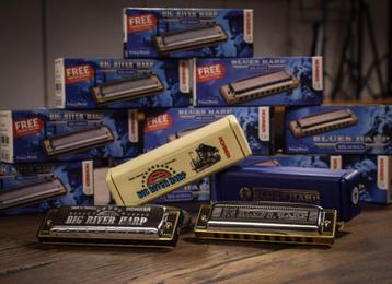 Hohner Big River & Blues mondharmonica's beschikbaar voor biedingen