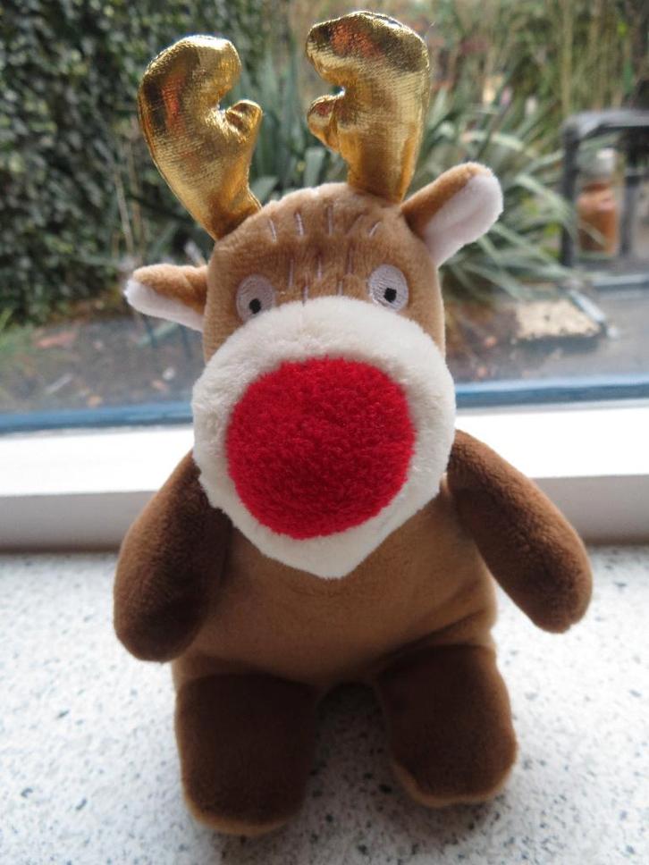 Rendier Rudolph Rudolf van Primark rode neus, Kinderen en Baby's, Speelgoed | Knuffels en Pluche, Zo goed als nieuw, Overige typen