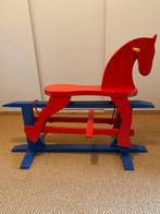 Massief houten hobbelpaard, Ophalen, Zo goed als nieuw