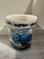 Pot blauwe hortensia Marjolein Bastin, Tuin en Terras, Rond, Ophalen of Verzenden, Zo goed als nieuw, Aardewerk