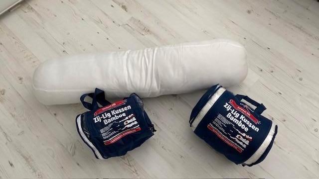Orthopedisch kussen, zij-lig bamboe kussen, Huis en Inrichting, Slaapkamer | Beddengoed, Zo goed als nieuw, Kussen, Eenpersoons