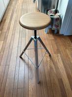 Girsberger atelierkruk/barkruk 111 in blank eiken, Huis en Inrichting, Barkrukken, 60 tot 90 cm, Ophalen of Verzenden, Zo goed als nieuw