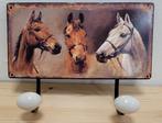 Paarden kapstok van metaal wand haken wanddeco