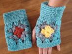 Schattige granny square wanten handschoenen, Verzenden, Nieuw, Handgemaakt, Maat 36 (S)