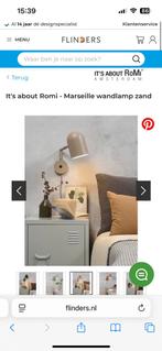 It's about Romi Marseille wandlamp zand 2x, Ophalen of Verzenden, Zo goed als nieuw, Metaal