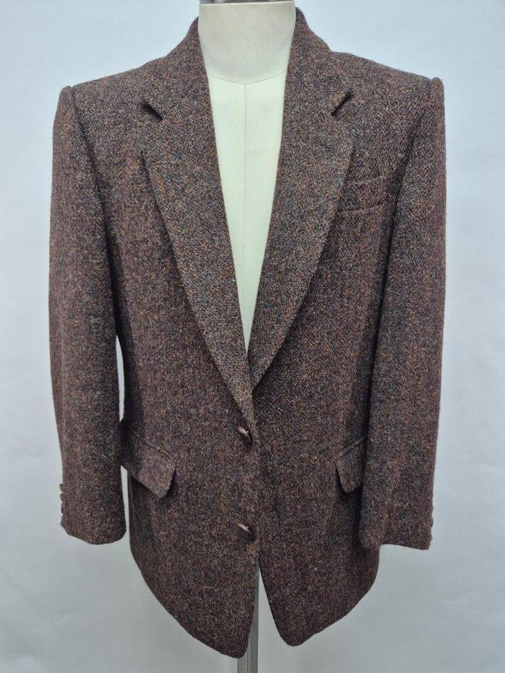 Harris tweed blazer maat 48/50 Medium, Kleding | Heren, Kostuums en Colberts, Gedragen, Maat 48/50 (M), Overige kleuren, Ophalen