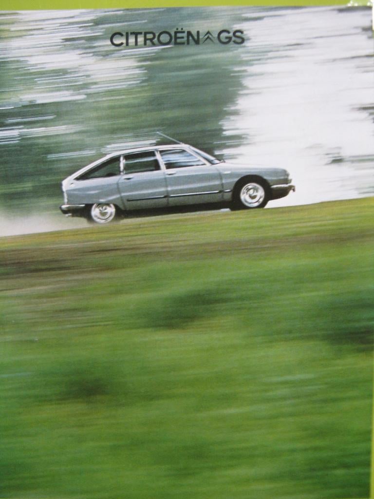 Citroen GS folder, Belgisch, Ophalen of Verzenden, Zo goed als nieuw, Citroën