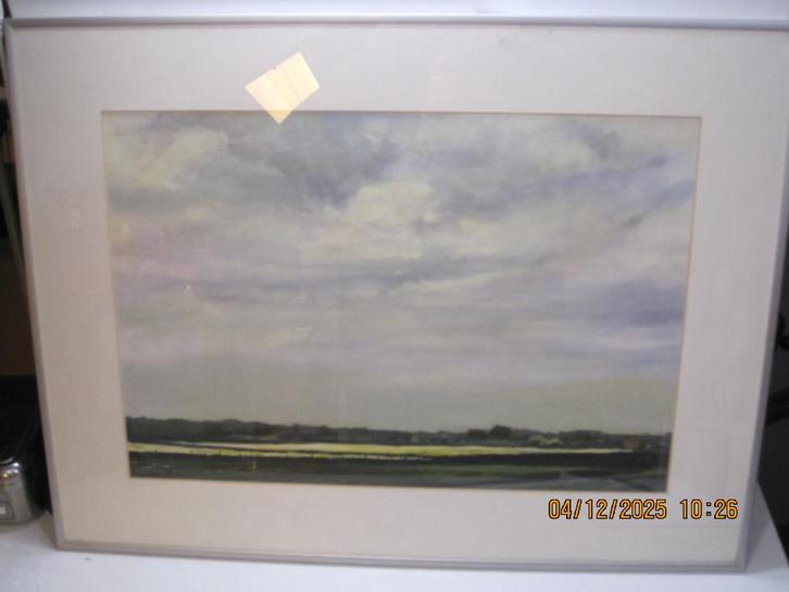 T Landman schilderij texel 81/61 cm (365), Antiek en Kunst, Kunst | Schilderijen | Klassiek, Ophalen of Verzenden