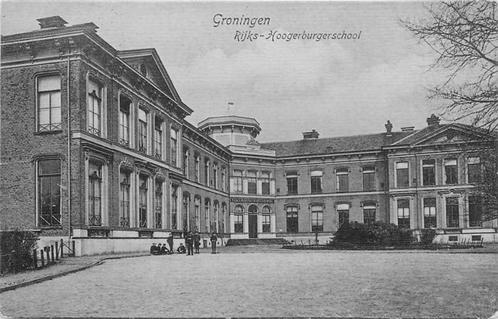 (300-052-037) Groningen Rijks-Hoogerburgerschool, Verzamelen, Ansichtkaarten | Nederland, Groningen, Verzenden
