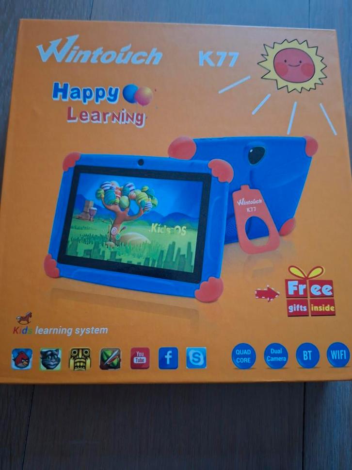 2x Kinder Tablet Wintouch K77 met originele doos, oplaader., Computers en Software, Android Tablets, Gebruikt, Wi-Fi, 7 inch of minder