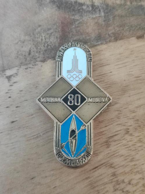 Sovjet Olympische Spelen van Moskou 1980 badge speld, Verzamelen, Speldjes, Pins en Buttons, Zo goed als nieuw, Sport, Ophalen of Verzenden