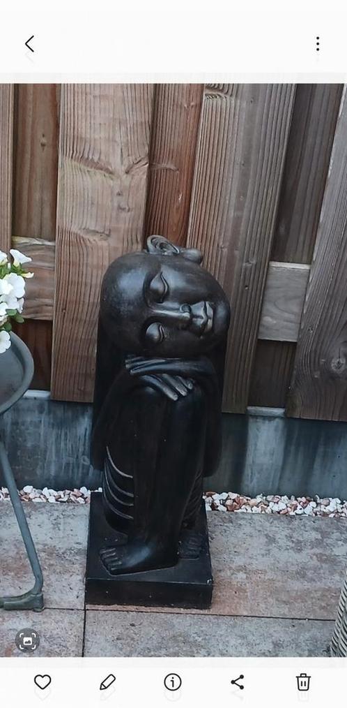 Beeld        " De Rustende Monnik ", Antiek en Kunst, Kunst | Beelden en Houtsnijwerken, Ophalen