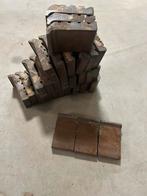 Lekdorpels bruin geglazuurd gebruikt 31 st, Ophalen, Gebruikt, Bakstenen